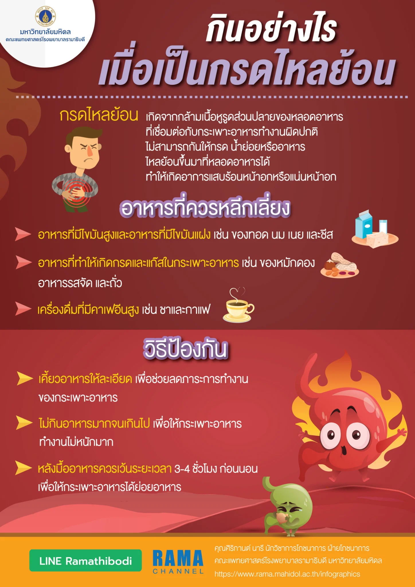 โรคกรดไหลย้อน อาหารที่ควรหลีกเลี่ยง และวิธีการกินที่ถูกต้อง