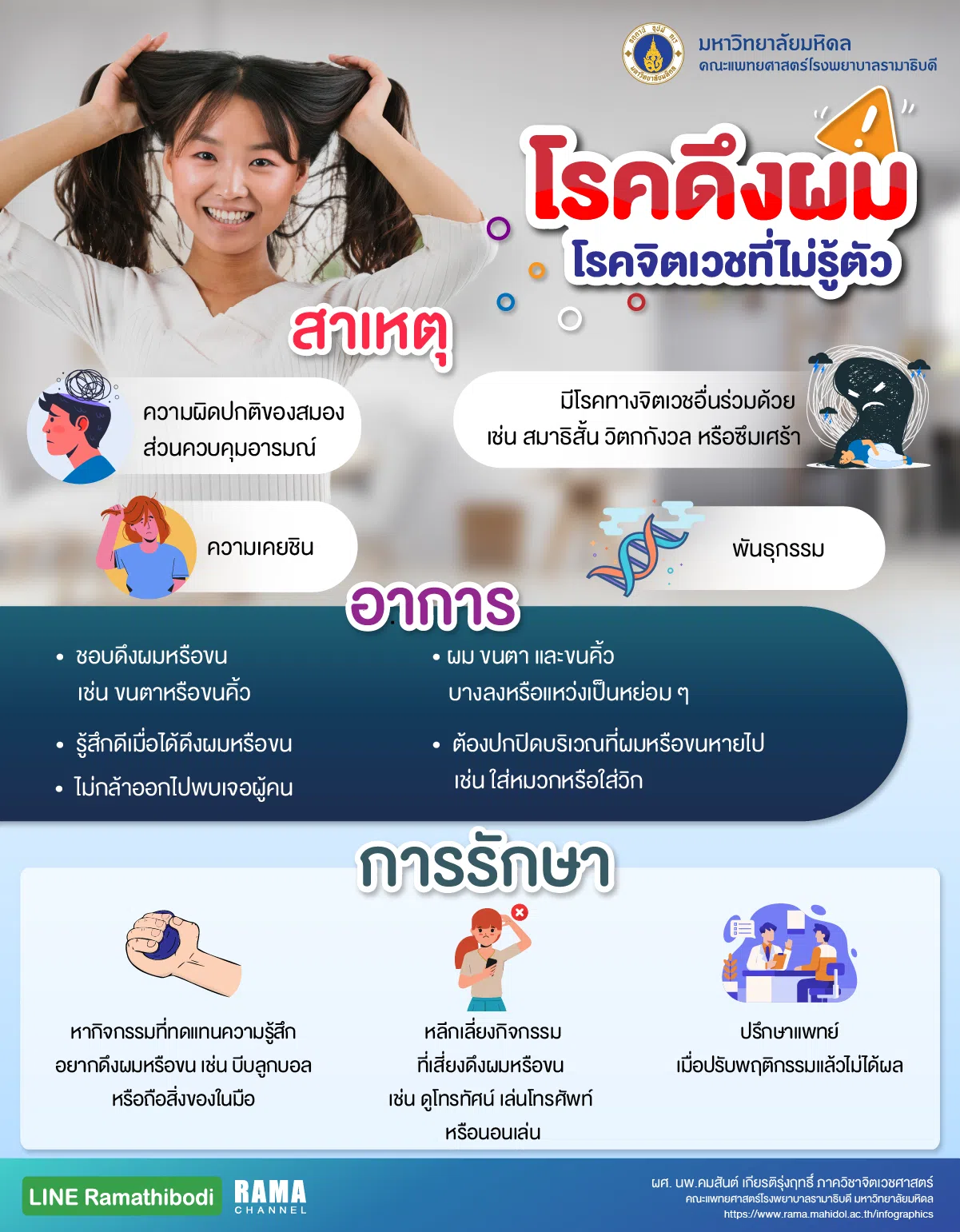 โรคดึงผม,โรคจิตเวช,ดึงผม.จิตเวช