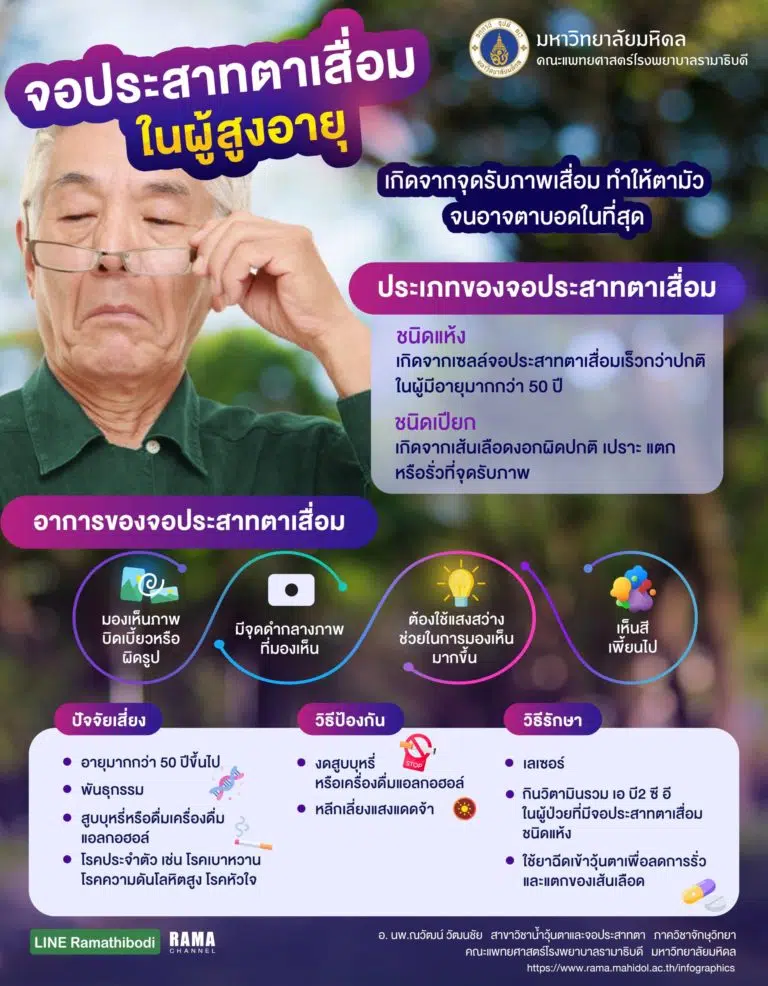 จอประสาทตาเสื่อม ในผู้สูงอายุ