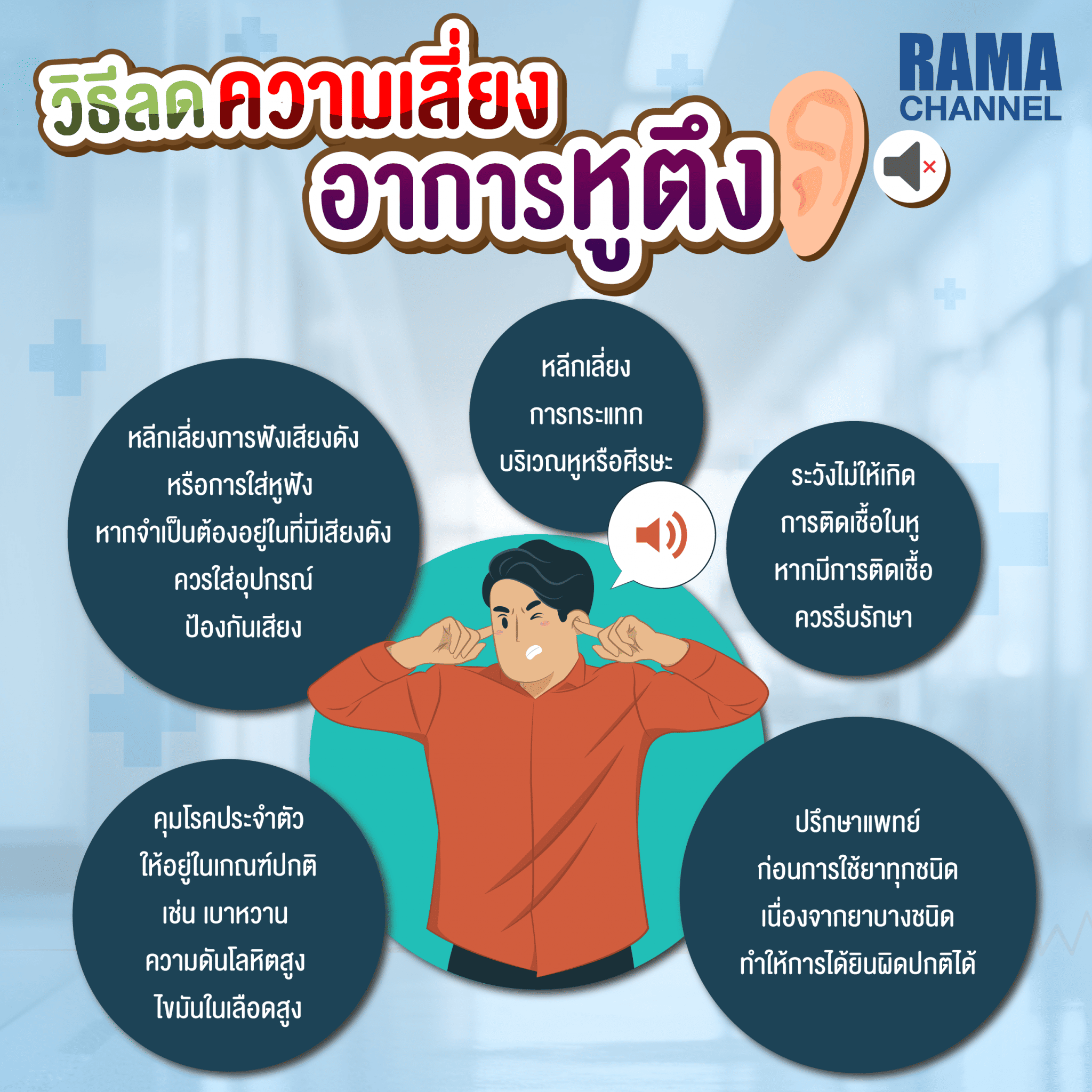 วิธีลดความเสี่ยงอาการหูตึง