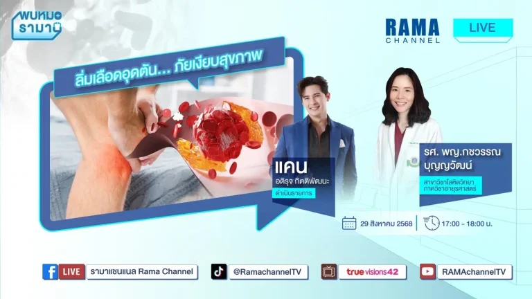 ลิ่มเลือดอุดตัน ภัยเงียบสุขภาพ