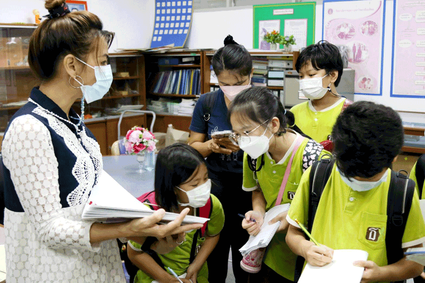 คณะนักเรียนในระดับชั้นประถมศึกษาปีที่ 1 – 6 ครู และผู้ปกครอง จากศูนย์การเรียนปฐมธรรม จังหวัดกรุงเทพมหานคร เข้าเยี่ยมชมและศึกษาดูงาน