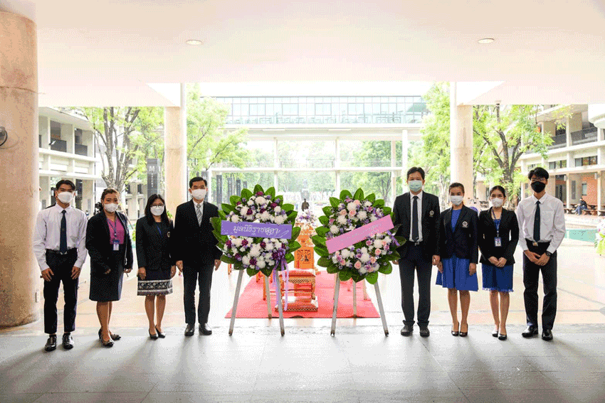 พิธีวางพวงมาลา เนื่องในวันมหิดล ประจำปี 2565 ณ อาคารศูนย์การเรียนรู้ มหาวิทยาลัยมหิดล ศาลายา