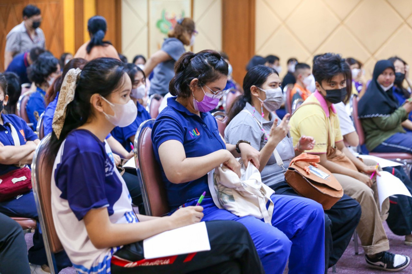 ภาพ โครงการฝึกซ้อมแผนอพยพและเตรียมความพร้อมต่อภัยพิบัติหรือสภาวะฉุกเฉิน วิทยาลัยราชสุดา มหาวิทยาลัยมหิดล