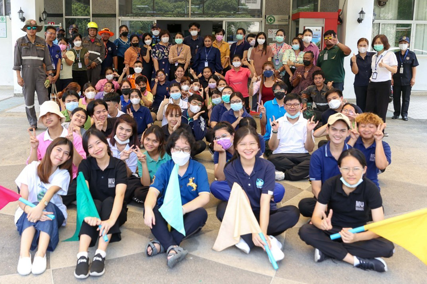 ภาพ โครงการฝึกซ้อมแผนอพยพและเตรียมความพร้อมต่อภัยพิบัติหรือสภาวะฉุกเฉิน วิทยาลัยราชสุดา มหาวิทยาลัยมหิดล