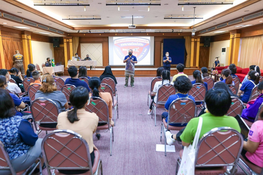 ภาพ โครงการฝึกซ้อมแผนอพยพและเตรียมความพร้อมต่อภัยพิบัติหรือสภาวะฉุกเฉิน วิทยาลัยราชสุดา มหาวิทยาลัยมหิดล