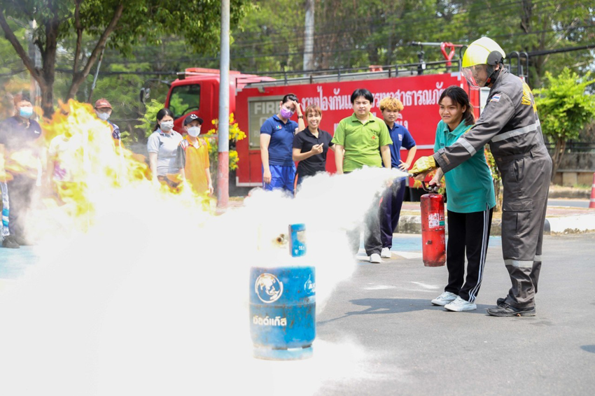 ภาพ โครงการฝึกซ้อมแผนอพยพและเตรียมความพร้อมต่อภัยพิบัติหรือสภาวะฉุกเฉิน วิทยาลัยราชสุดา มหาวิทยาลัยมหิดล