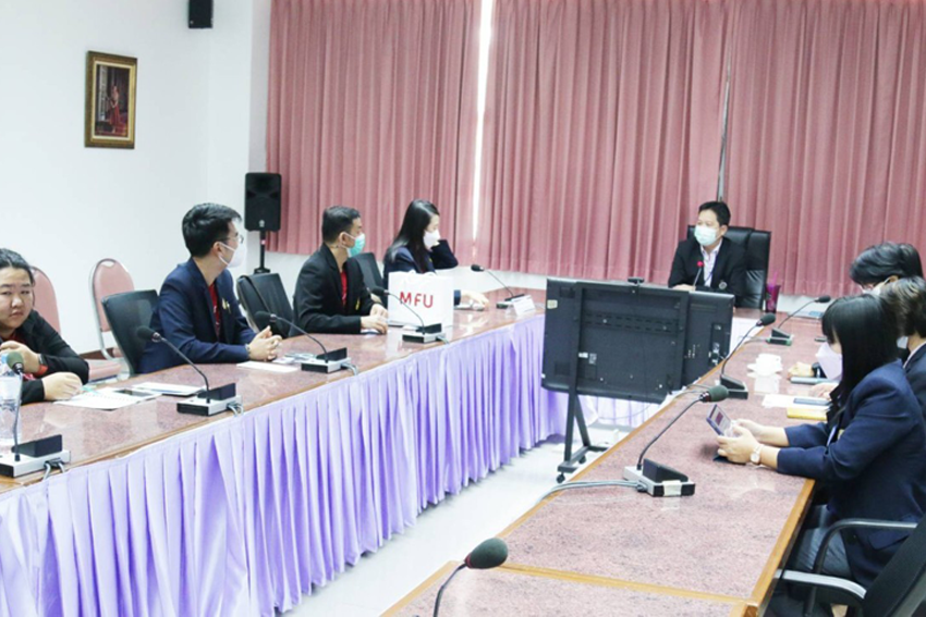 ต้อนรับคณะดูงานจากมหาวิทยาลัยแม่ฟ้าหลวง โดยการนำของผู้ช่วยศาสตราจารย์สุกัล กฤตลักษณ์วงศ์ ผู้ช่วยอธิการบดี มหาวิทยาลัยแม่ฟ้าหลวง