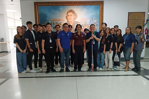 คณะวิศวกรรมศาสตร์ มหาวิทยาลัยมหิดล ในการเข้าเยี่ยมชมและศึกษาดูงานบริการวิชาการด้านคนพิการทางการเห็น และหน่วยเทคโนโลยีสิ่งอำนวยความสะดวกสำหรับคนพิการแล