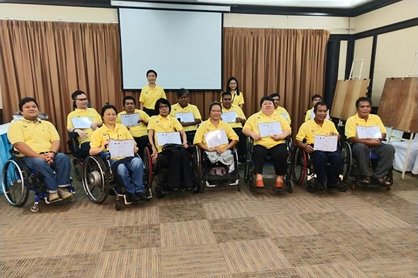 การจัดการอบรหลักสูตรประกาศนียบัตร "การบริการฝึกทักษะการดำรงชีวิตอิสระของคนพิการสำหรับคนพิการทางกายและการเคลื่อนไหวรุ่นที่ 1
