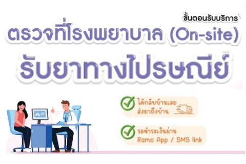 ขั้นตอนการรับยาทางไปรษณีย์