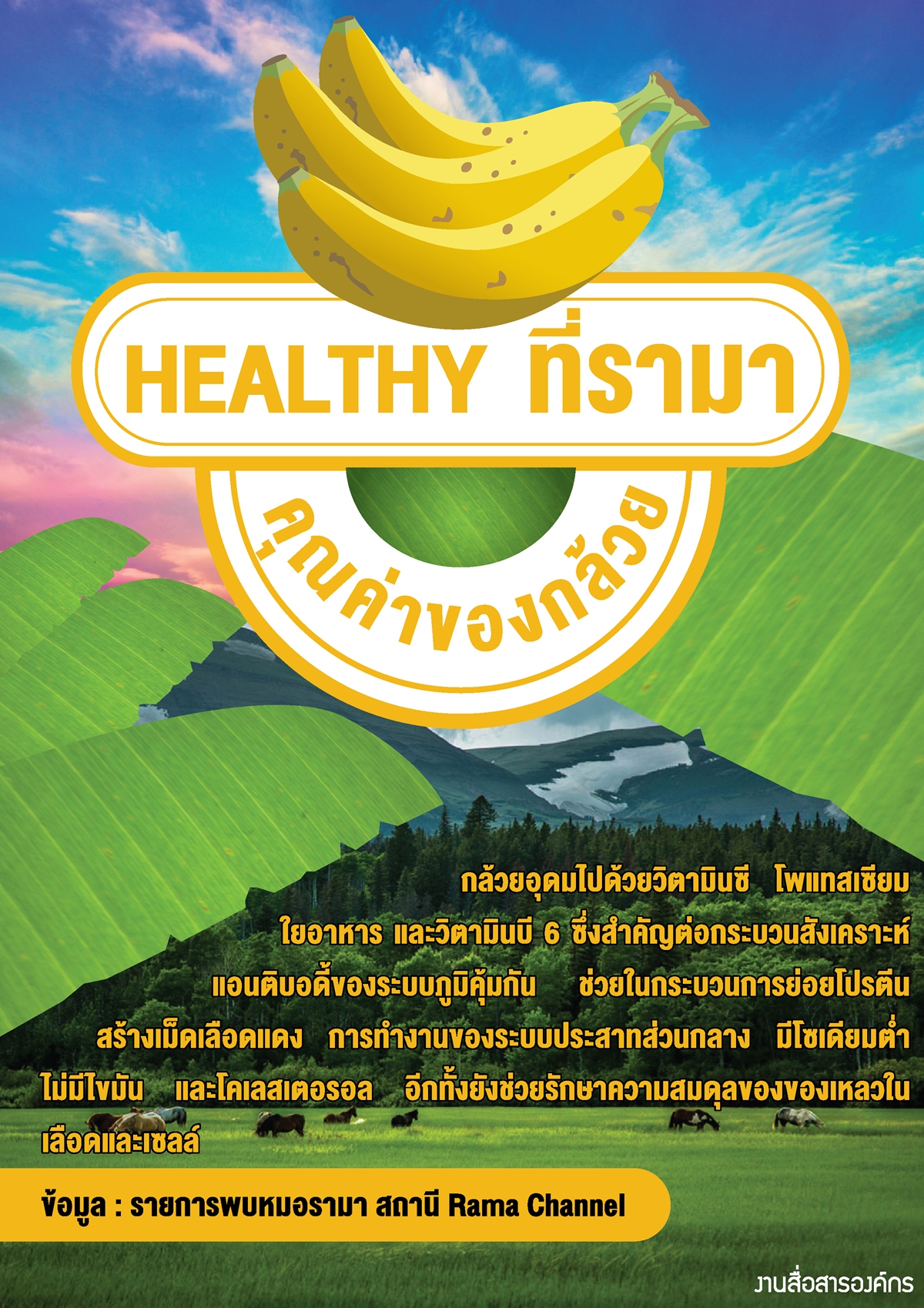 Healthy… ที่รามา ตอน คุณค่าของกล้วย!