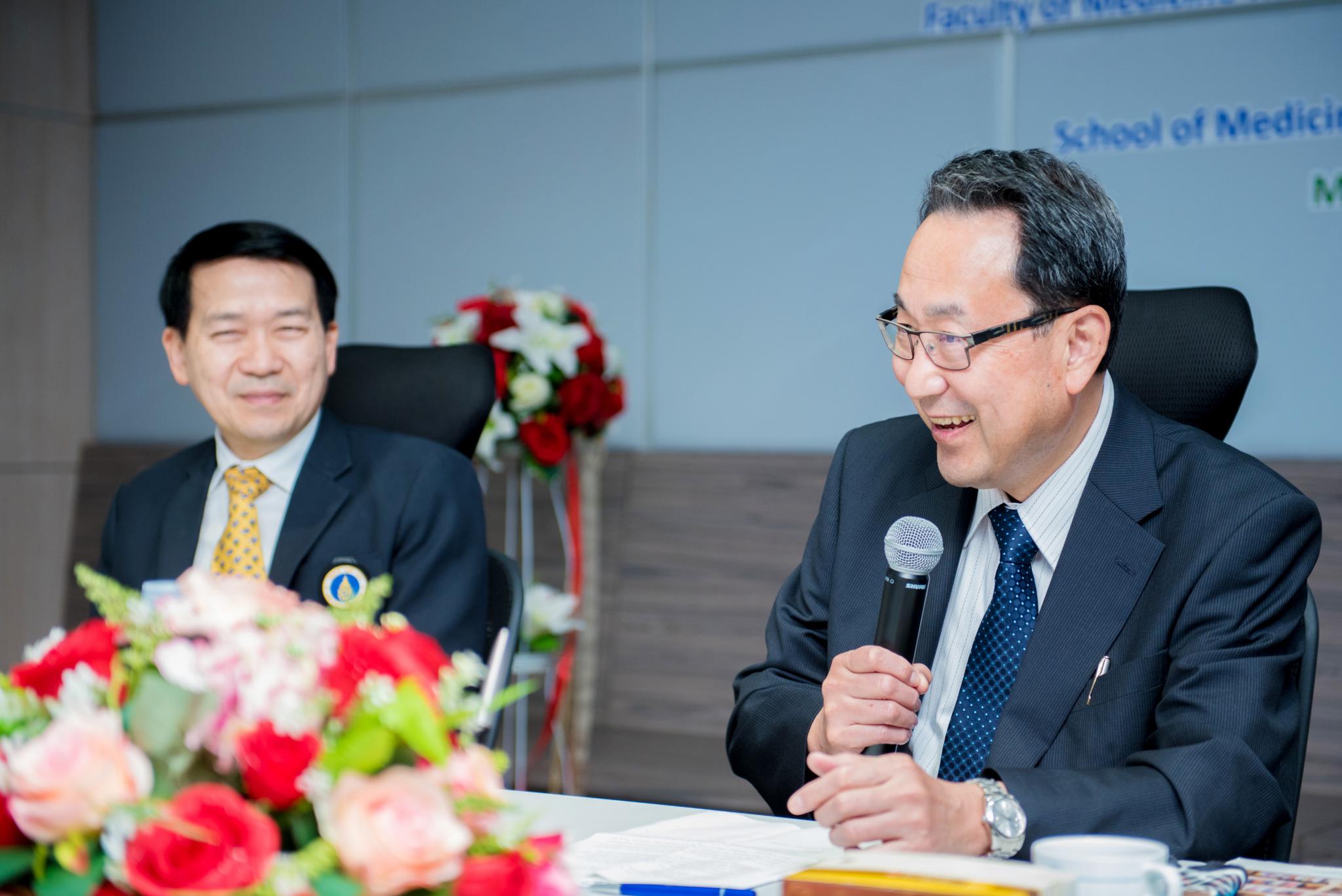 พิธีลงนามต่ออายุข้อตกลงความร่วมมือระหว่างคณะแพทยศาสตร์โรงพยาบาลรามาธิบดี มหาวิทยาลัยมหิดล และ School of Medicine, Shinshu University ประเทศญี่ปุ่น