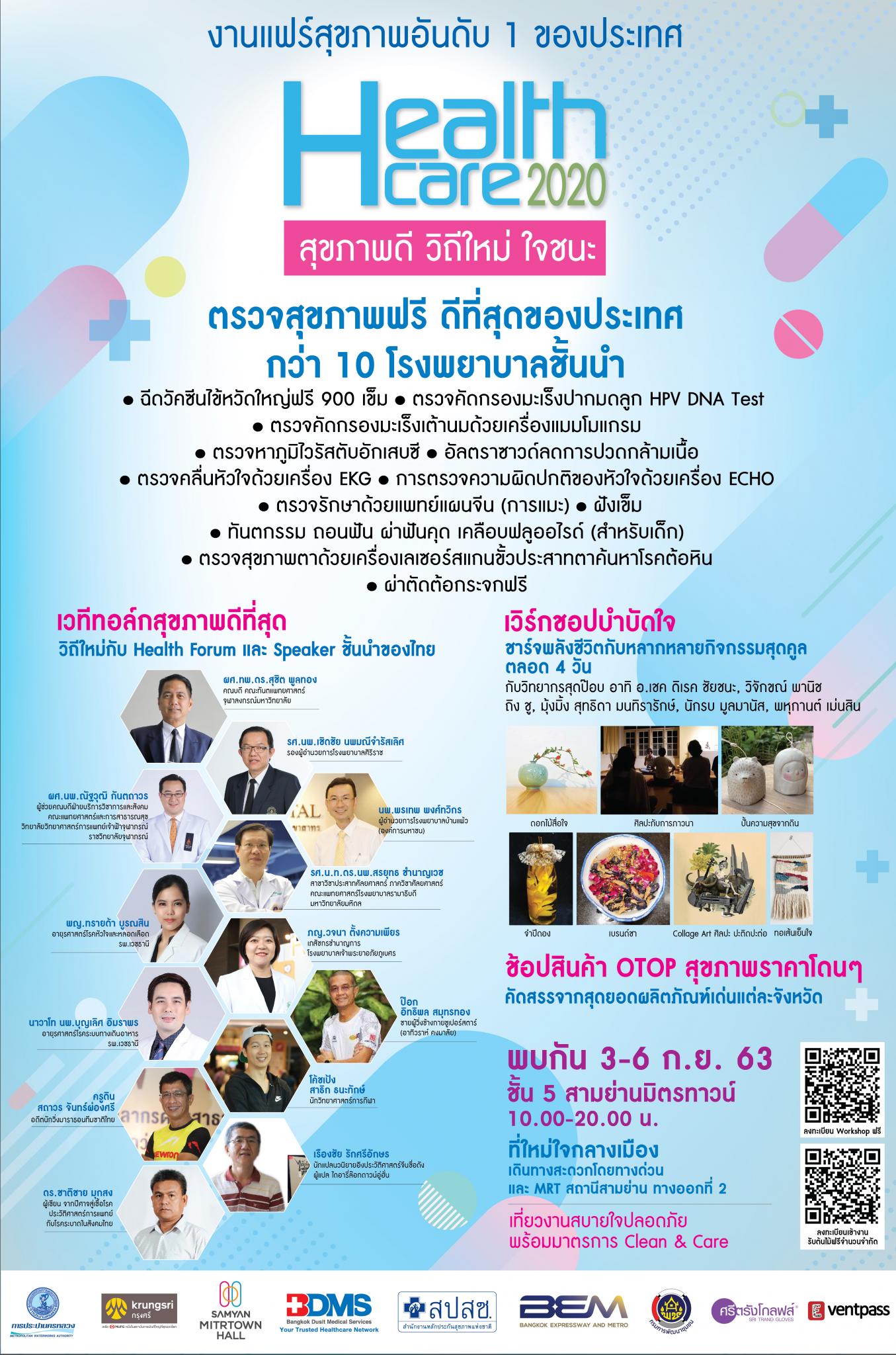 HealthCare 2020 สุขภาพดี วิถีใหม่ ใจชนะ