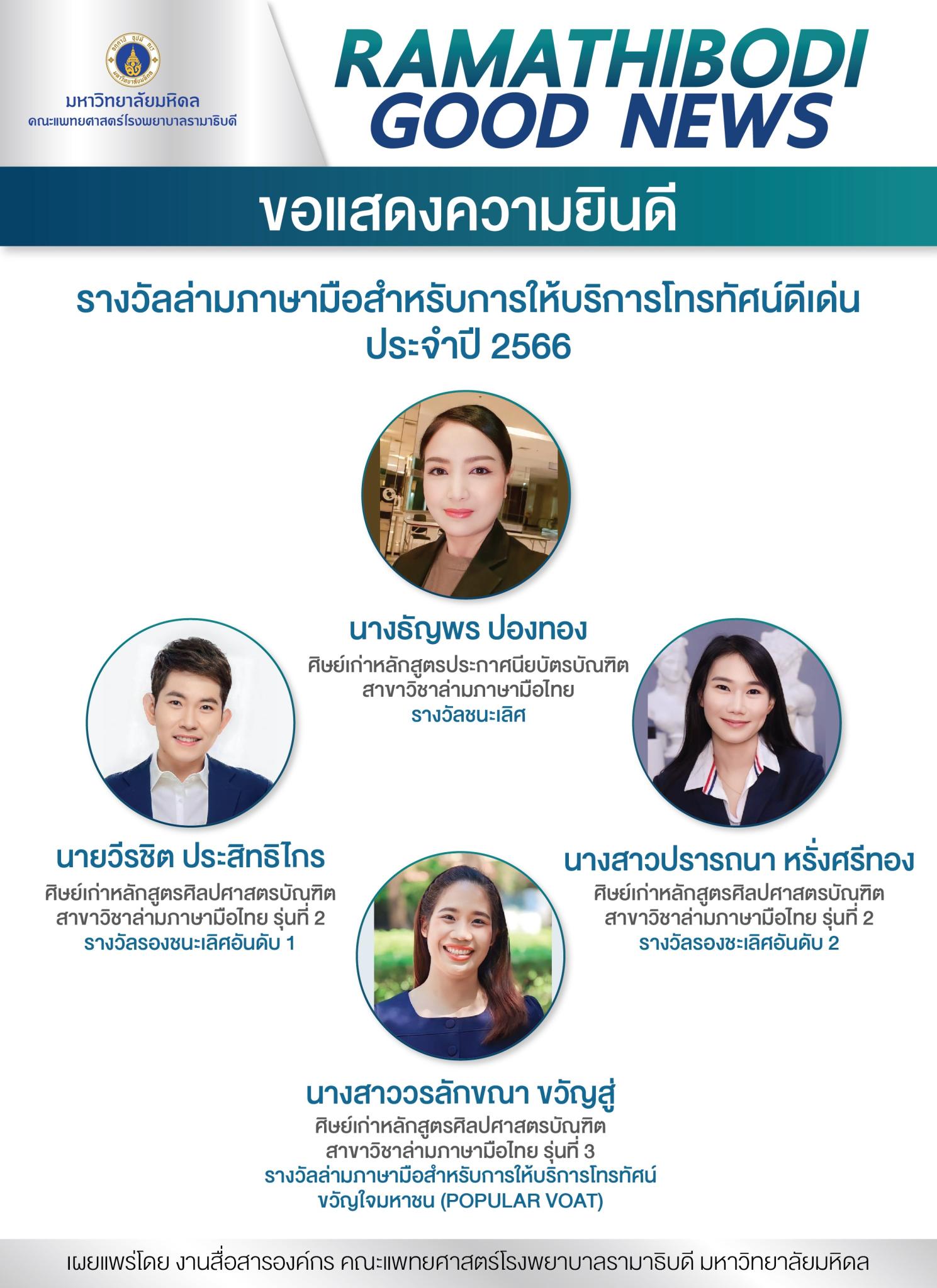 ขอแสดงความยินดี
