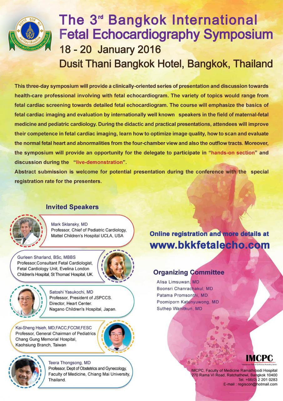 The 3rd Bangkok International Fetal Echocardiography Symposium