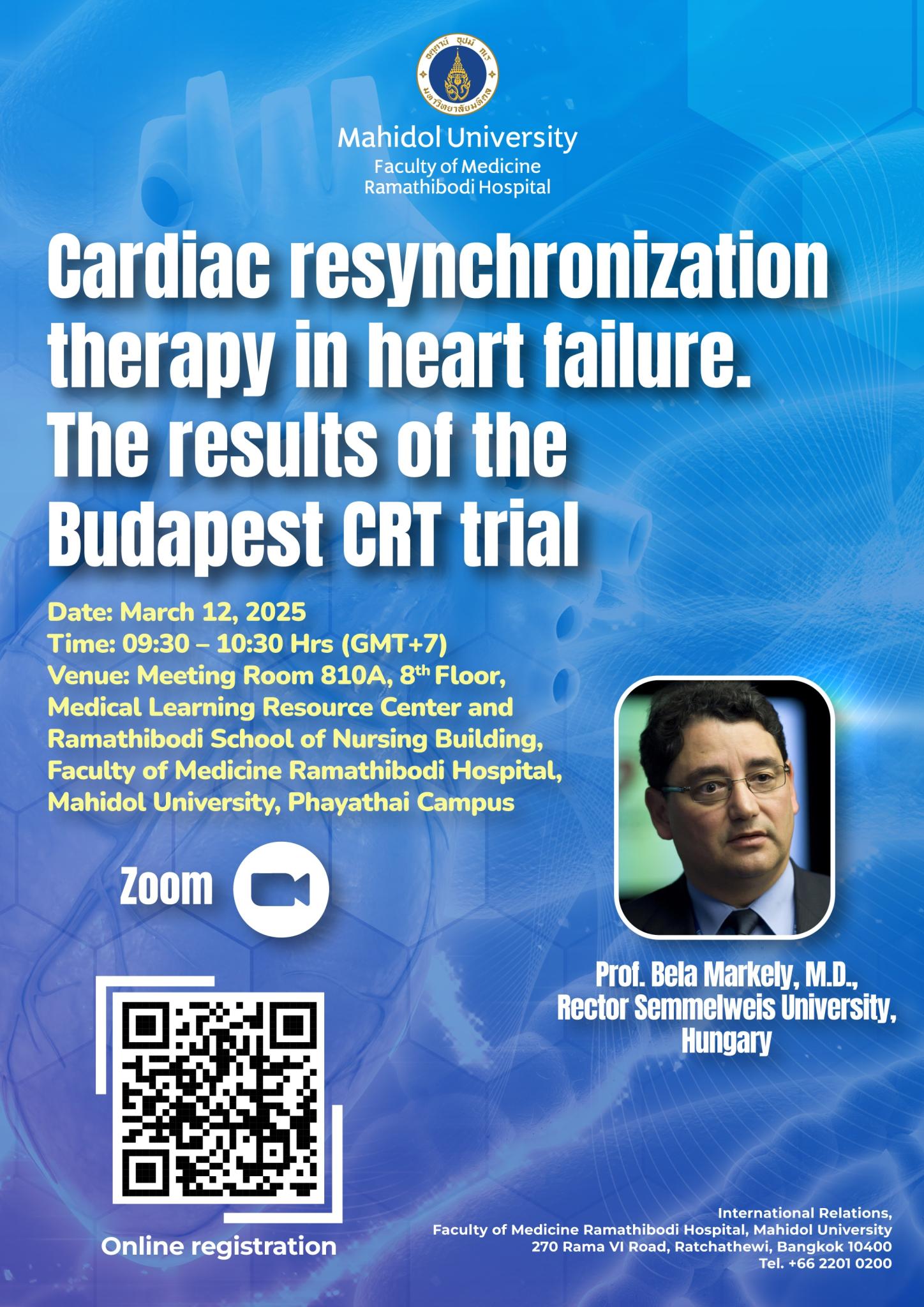 Cardiac resynchronization therapy in heart failure. The results of the Budapest CRT trial