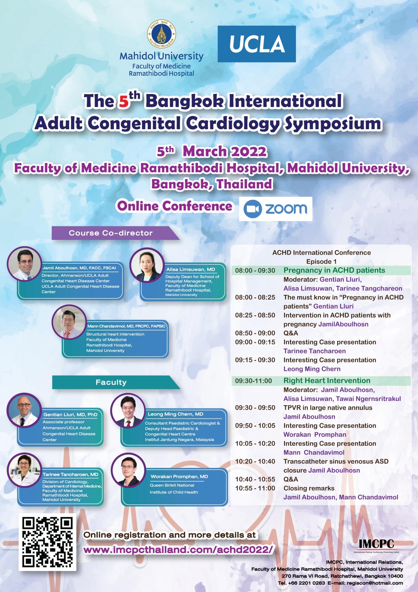 The 5th Bangkok International Adult Congenital Cardiology Symposium