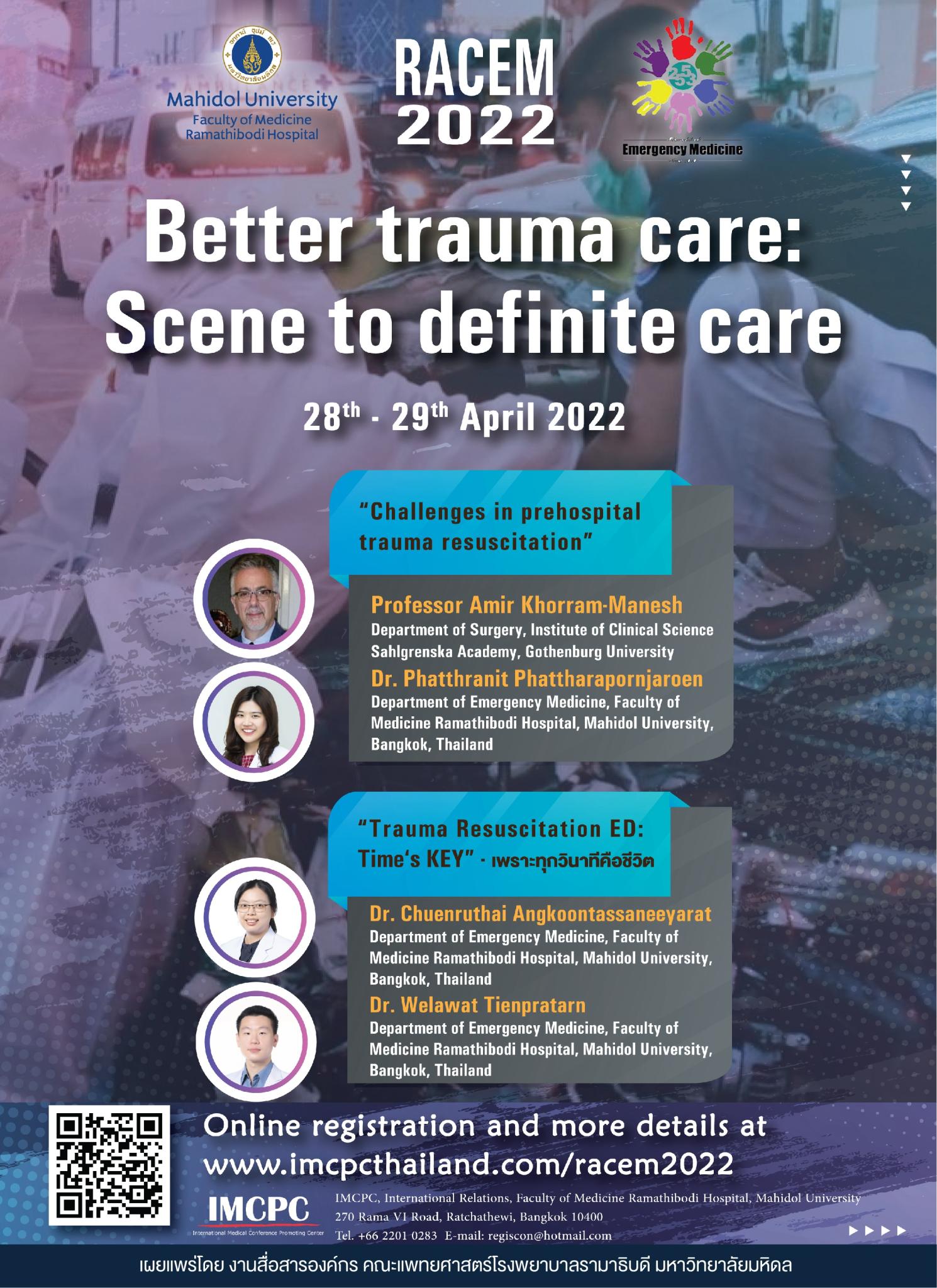 Better trauma care: Scene to definite care