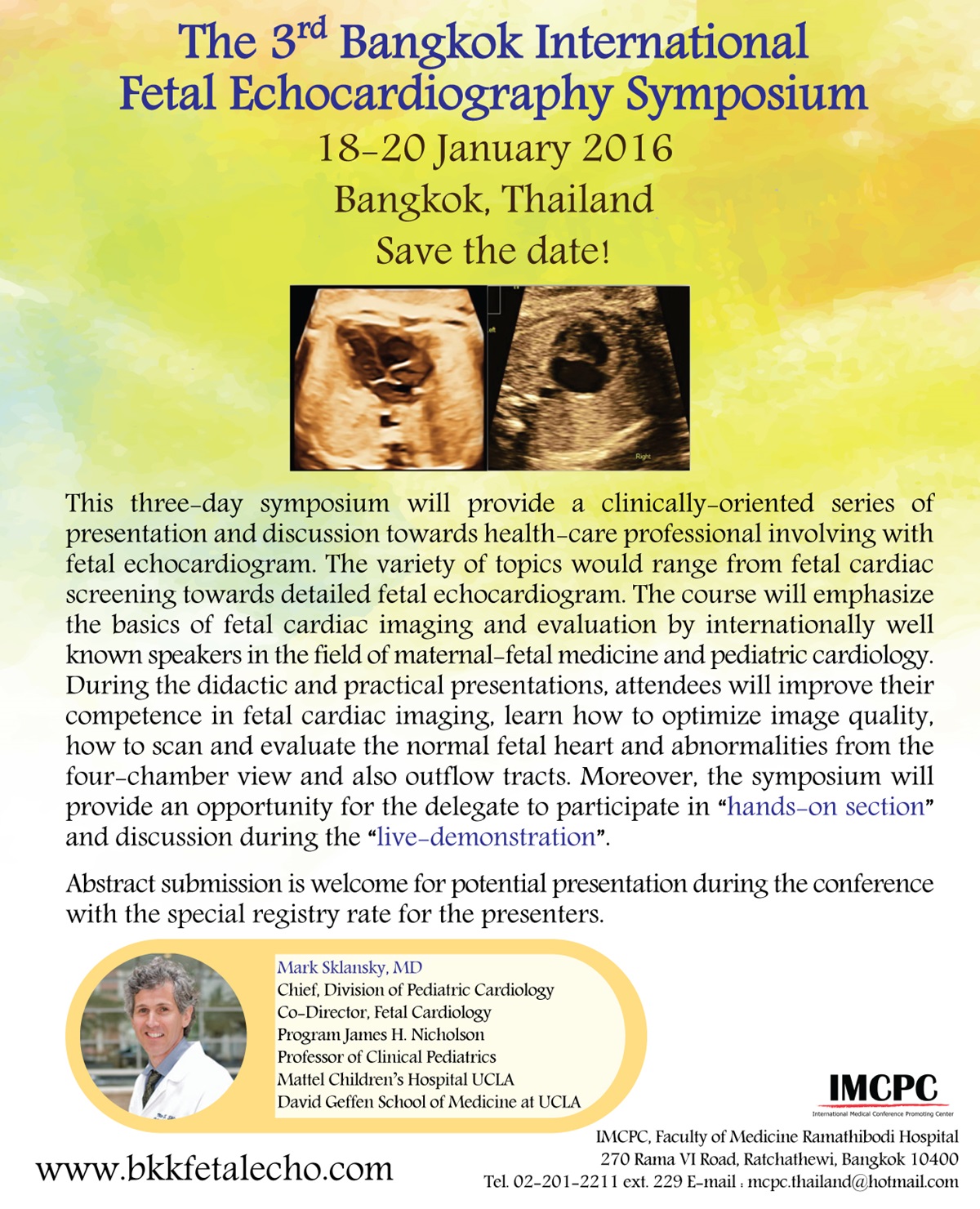 The 3rd Bangkok International Fetal Echocardiography