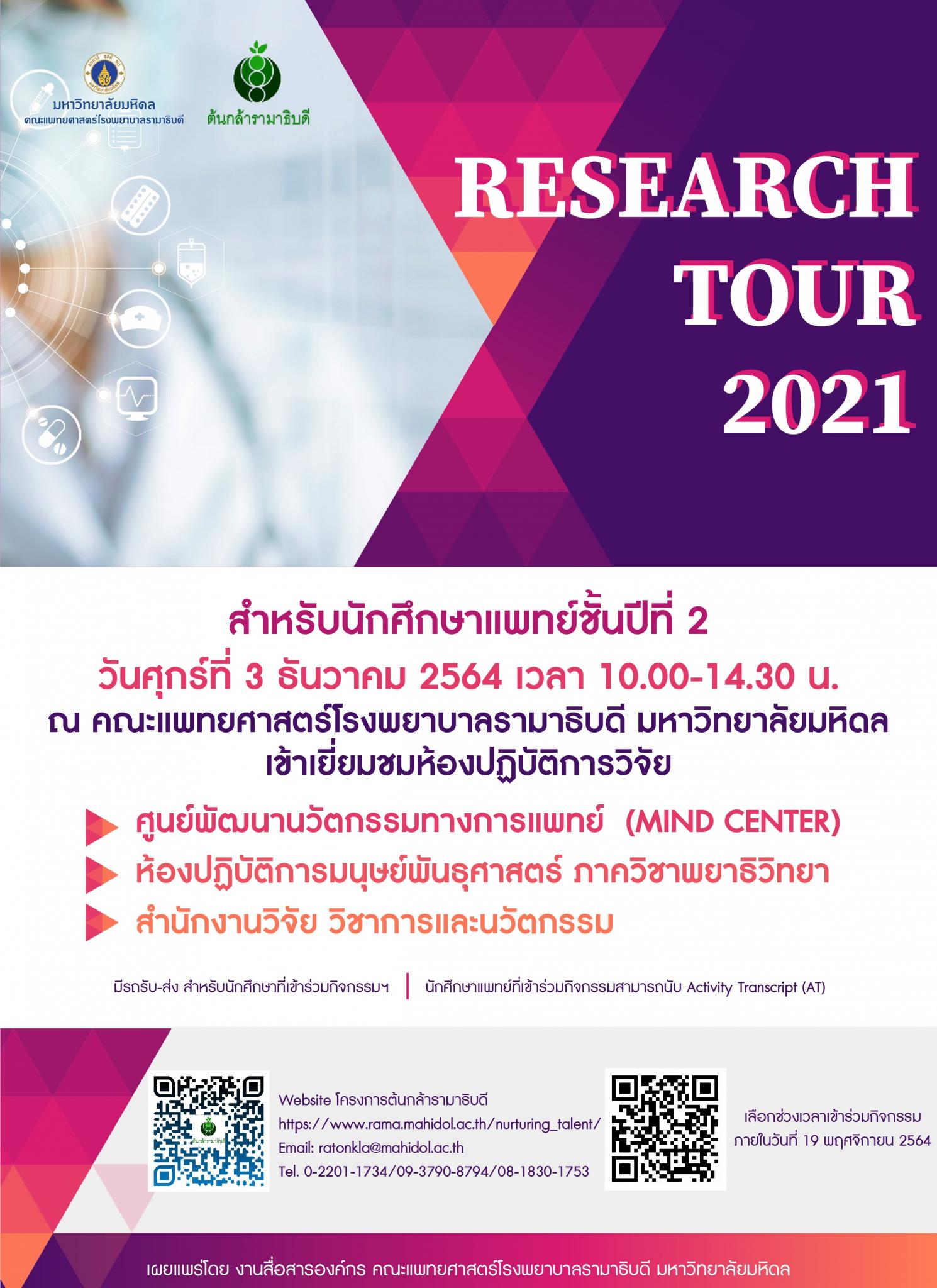 RESEARCH TOUR 2021