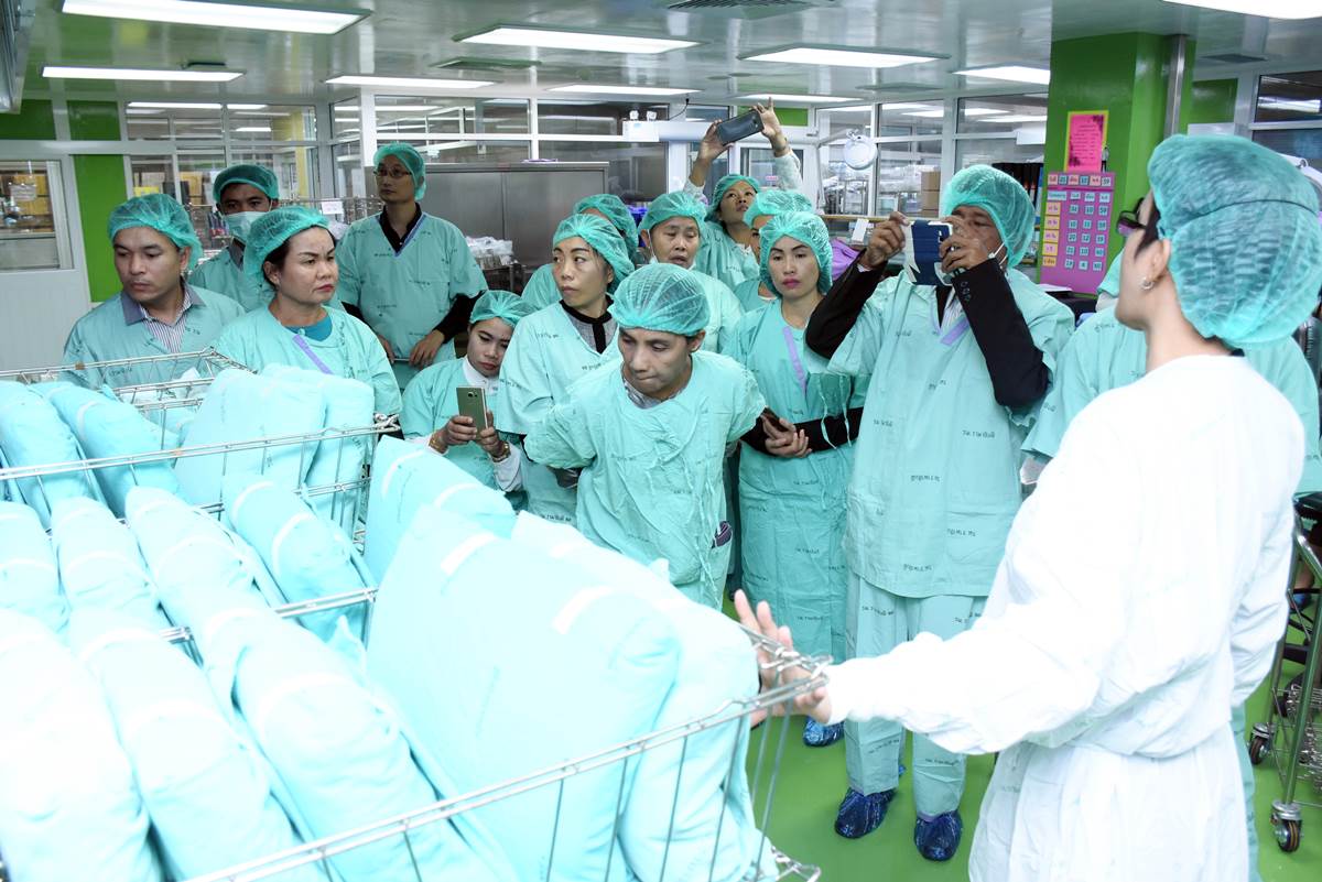 เยี่ยมชมและศึกษาดูงานงานเวชภัณฑ์ปลอดเชื้อ