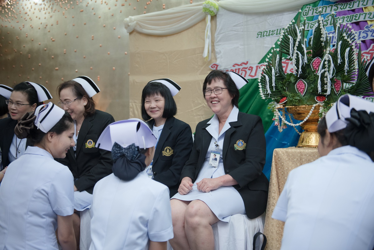 ฝ่ายการพยาบาลจัดพิธีบายศรีสู่ขวัญสู่รั้วรามาธิบดี ฝ่ายการพยาบาลจัดพิธีบายศรีสู่ขวัญสู่รั้วรามาธิบดี