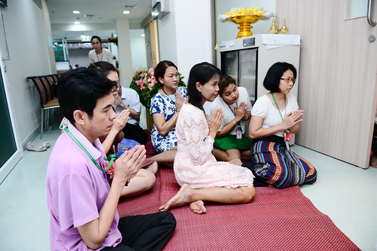 พิธีทำบุญหน่วยบริการสุขภาพบุคลากร