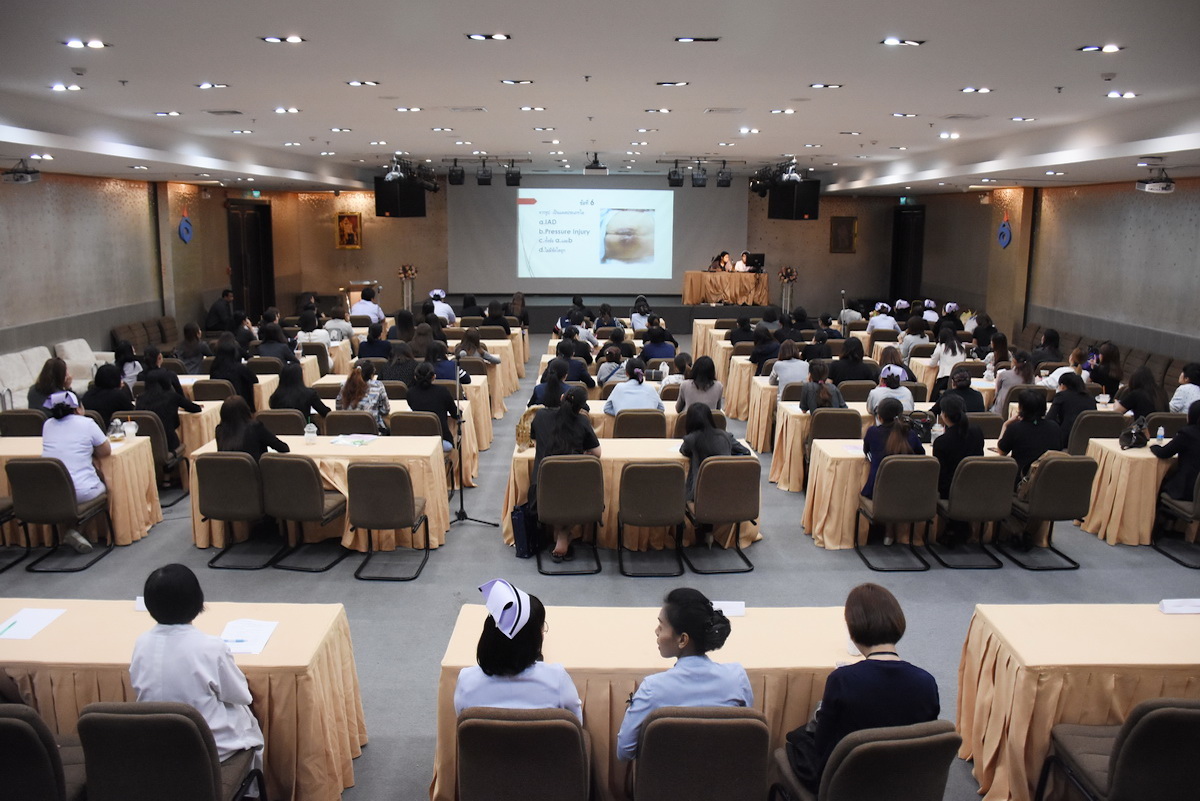 การอบรมเชิงปฏิบัติการหัวข้อ พัฒนาศักยภาพพยาบาลในการประเมิน ป้องกัน และดูแลแผลกดทับ