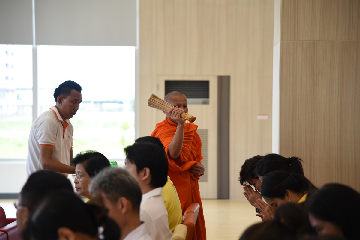 พิธีทำบุญในโอกาสเปิดใช้งานอาคารศูนย์การเรียนรู้และวิจัยเฉลิมพระเกียรติสมเด็จพระนางเจ้าสิริกิติ์ พระบรมราชินีนาถ