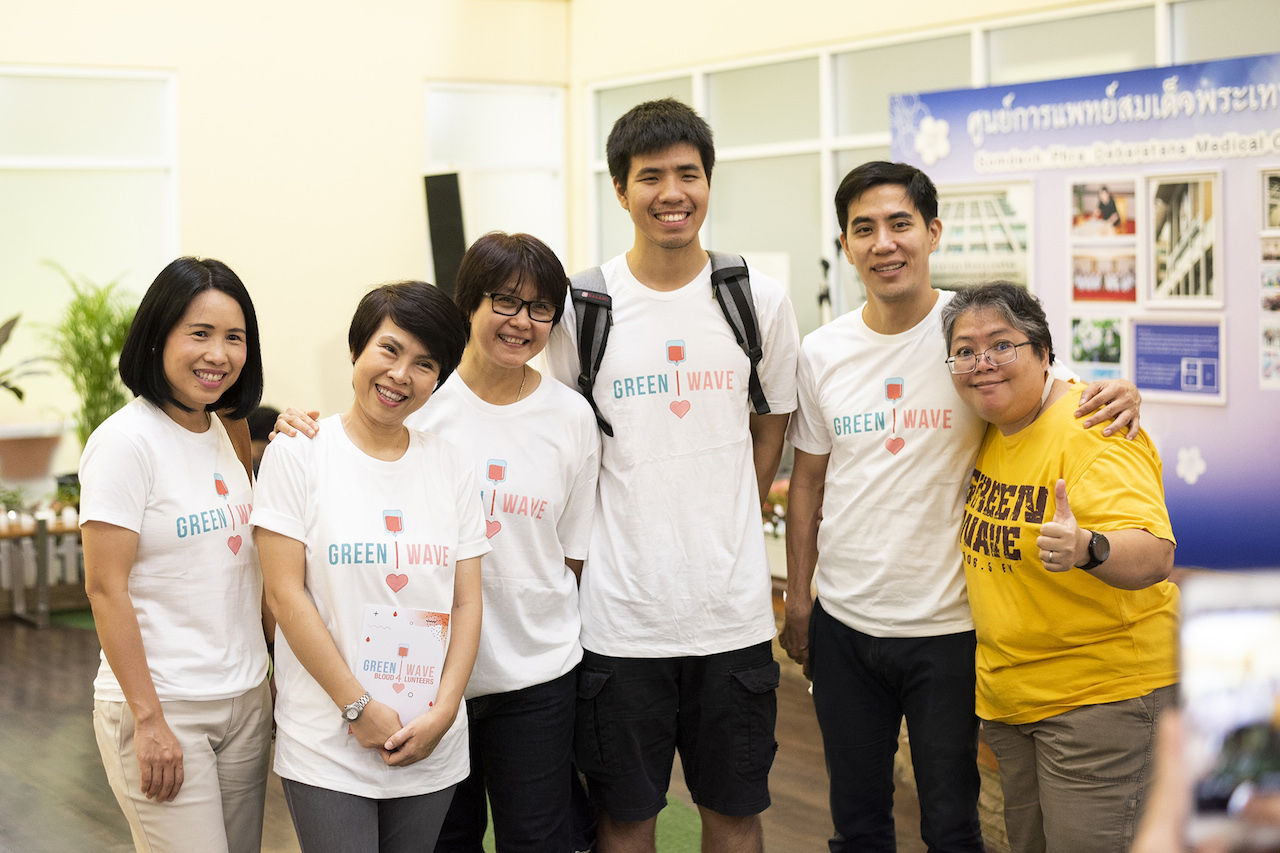 Green wave และศูนย์บริการโลหิตแห่งชาติสภากาชาดไทย ได้จัดกิจกรรม Blood4Lunteer
