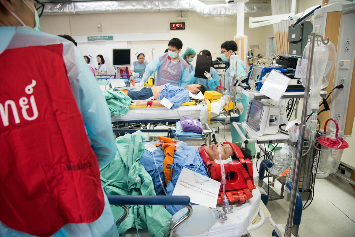 ซ้อมแผนรับภาวะฉุกเฉินหมู่ MASS CASUALTY ซ้อมแผนรับภาวะฉุกเฉินหมู่ MASS CASUALTY