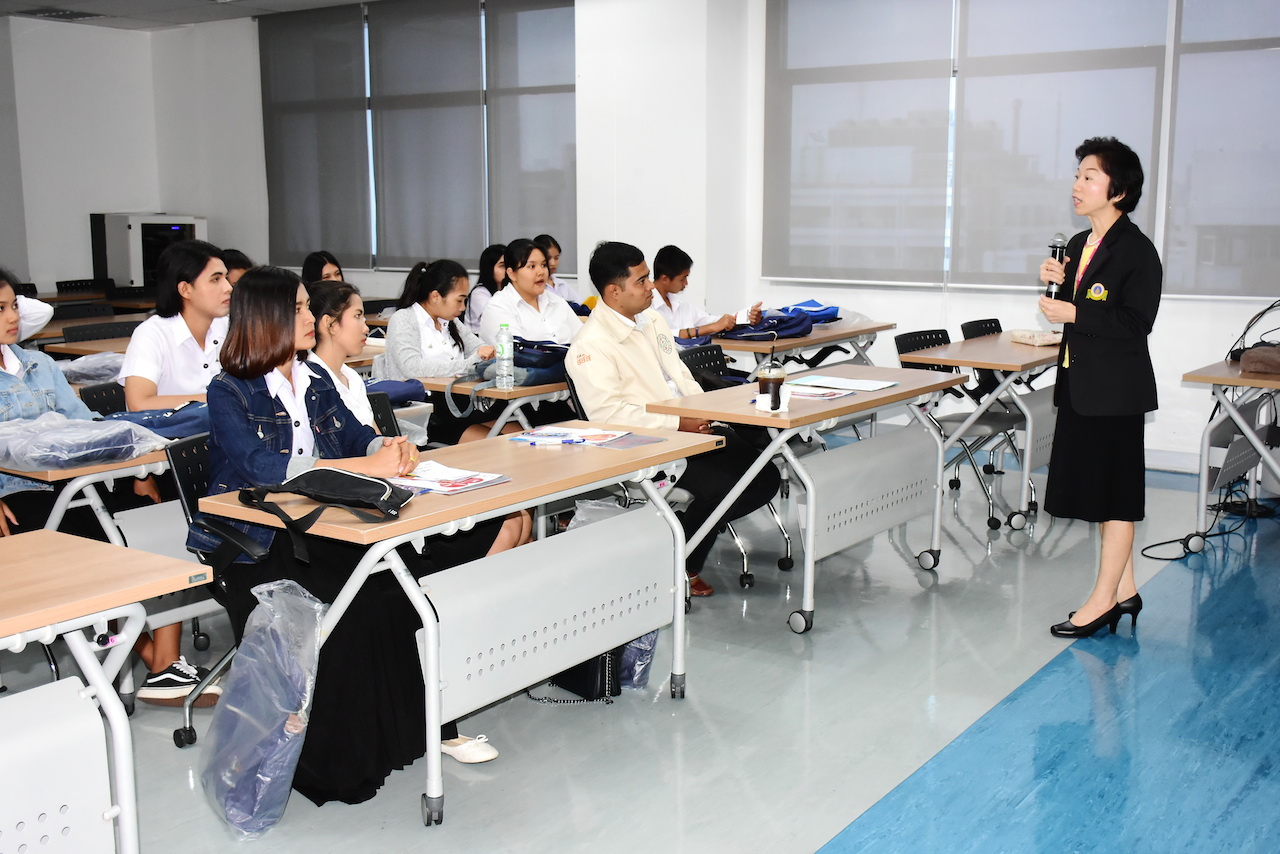 ฝ่ายการพัสดุ ต้อนรับนักศึกษามหาวิทยาลัยรามคำแหง ที่เข้ารับการอบรมหลักสูตร เรื่อง ภัยบุหรี่ต่อความรุนแรงของสุขภาพคนในครอบครัว