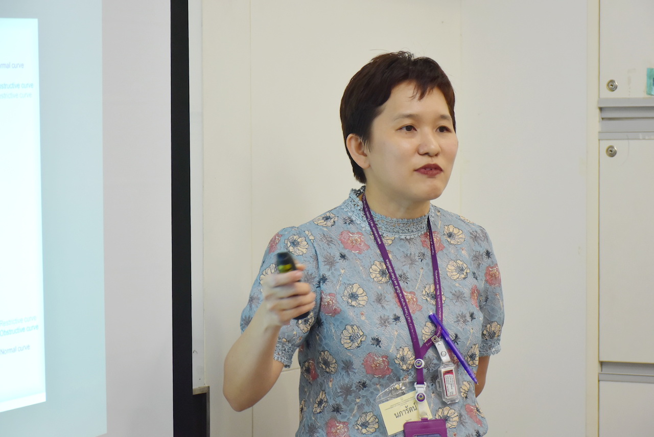 อบรมเชิงปฏิบัติการ เรื่อง การตรวจสมรรถภาพปอดขั้นสูง Lung Volume and DLCO