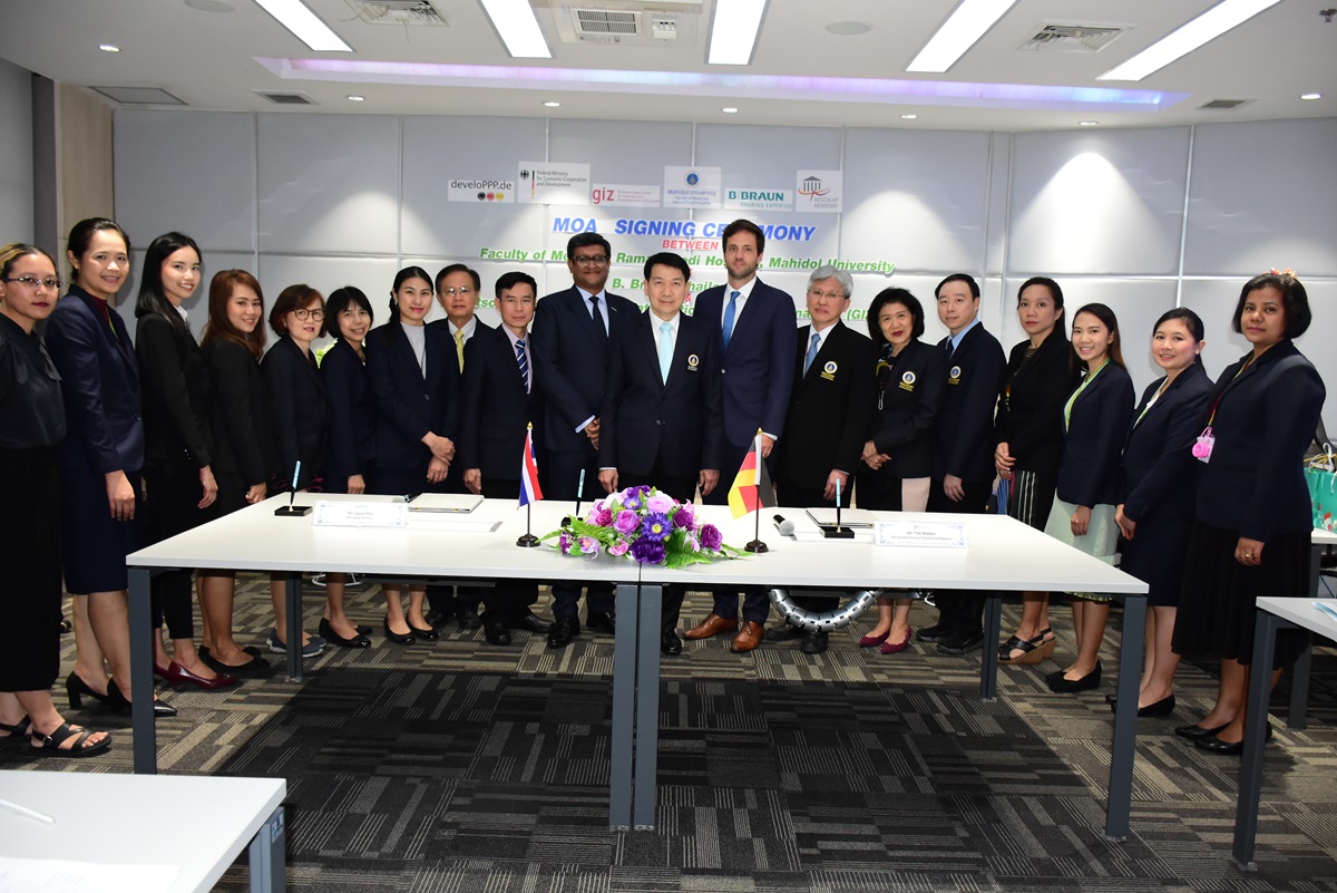 พิธีลงนามบันทึกข้อตกลง โครงการวิจัยทางการแพทย์ Improving Occupational Safety, Health of Healthcare Workers, and Patients in Public Hospitals in Thailand