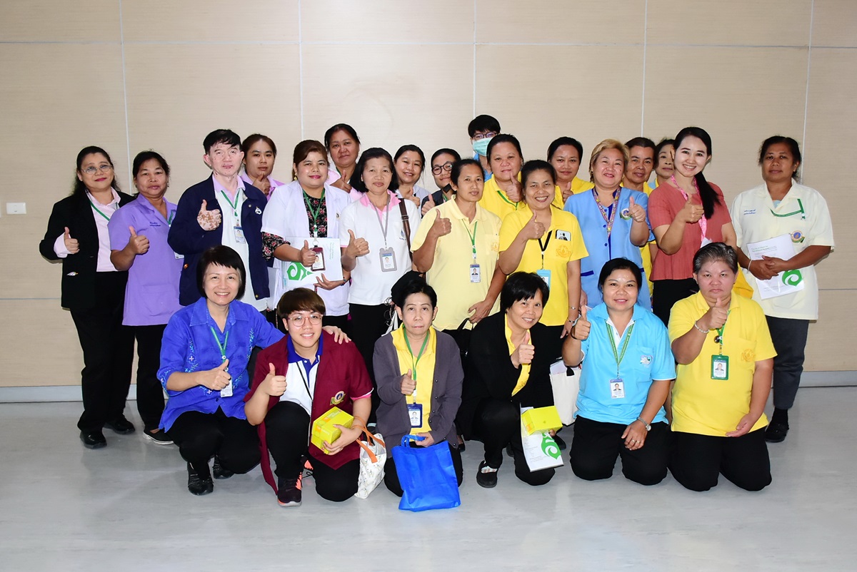 อบรม “โครงการเพิ่มพูนความรู้สร้างความปลอดภัยในการทำงานสำหรับเจ้าหน้าที่ทำความสะอาด” รุ่นที่ 1