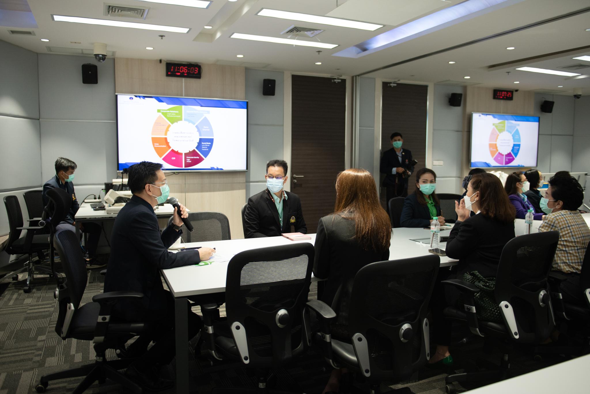 งานสื่อสารองค์กร คณะแพทยศาสตร์โรงพยาบาลรามาธิบดี มหาวิทยาลัยมหิดล ต้อนรับทีมศึกษาดูงานจาก สำนักสารนิเทศและสื่อสารองค์กร กลุ่มงานกลยุทธ์องค์กร สภากาชาดไทย และฝ่ายสื่อสารองค์กร โรงพยาบาลจุฬาลงกรณ์ สภากาชาดไทย ศึกษาดูงานด้าน Call Center และหน่วยติดต่อสอบถาม งานสื่อสารองค์กร คณะแพทยศาสตร์โรงพยาบาลรามาธิบดี มหาวิทยาลัยมหิดล ต้อนรับทีมศึกษาดูงานจาก สำนักสารนิเทศและสื่อสารองค์กร กลุ่มงานกลยุทธ์องค์กร สภากาชาดไทย และฝ่ายสื่อสารองค์กร โรงพยาบาลจุฬาลงกรณ์ สภากาชาดไทย ศึกษาดูงานด้าน Call Center และหน่วยติดต่อสอบถาม