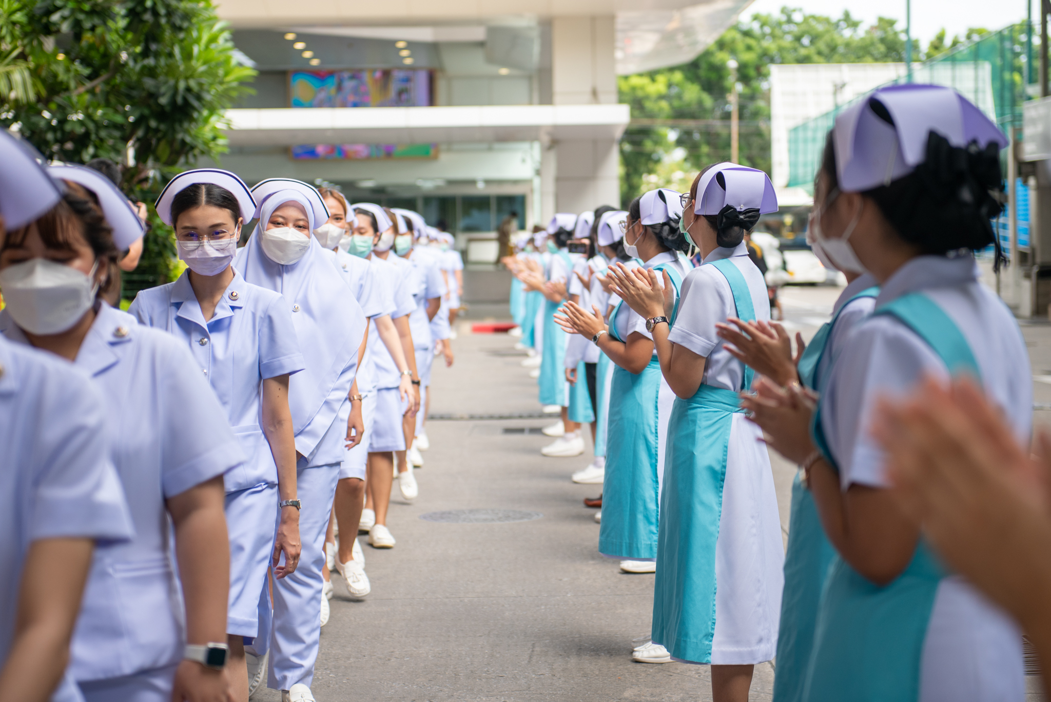 งาน “ส่งมอบพยาบาลใหม่” และงาน “พิธีบายศรีสู่ขวัญ สู่รั้วรามาธิบดี” ประจำปี 2565