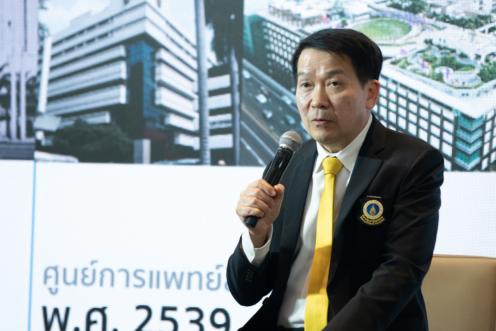 งานแถลงข่าวเปิดตัวโครงการก่อสร้างอาคารโรงพยาบาลรามาธิบดีและย่านนวัตกรรมโยธี งานแถลงข่าวเปิดตัวโครงการก่อสร้างอาคารโรงพยาบาลรามาธิบดีและย่านนวัตกรรมโยธี