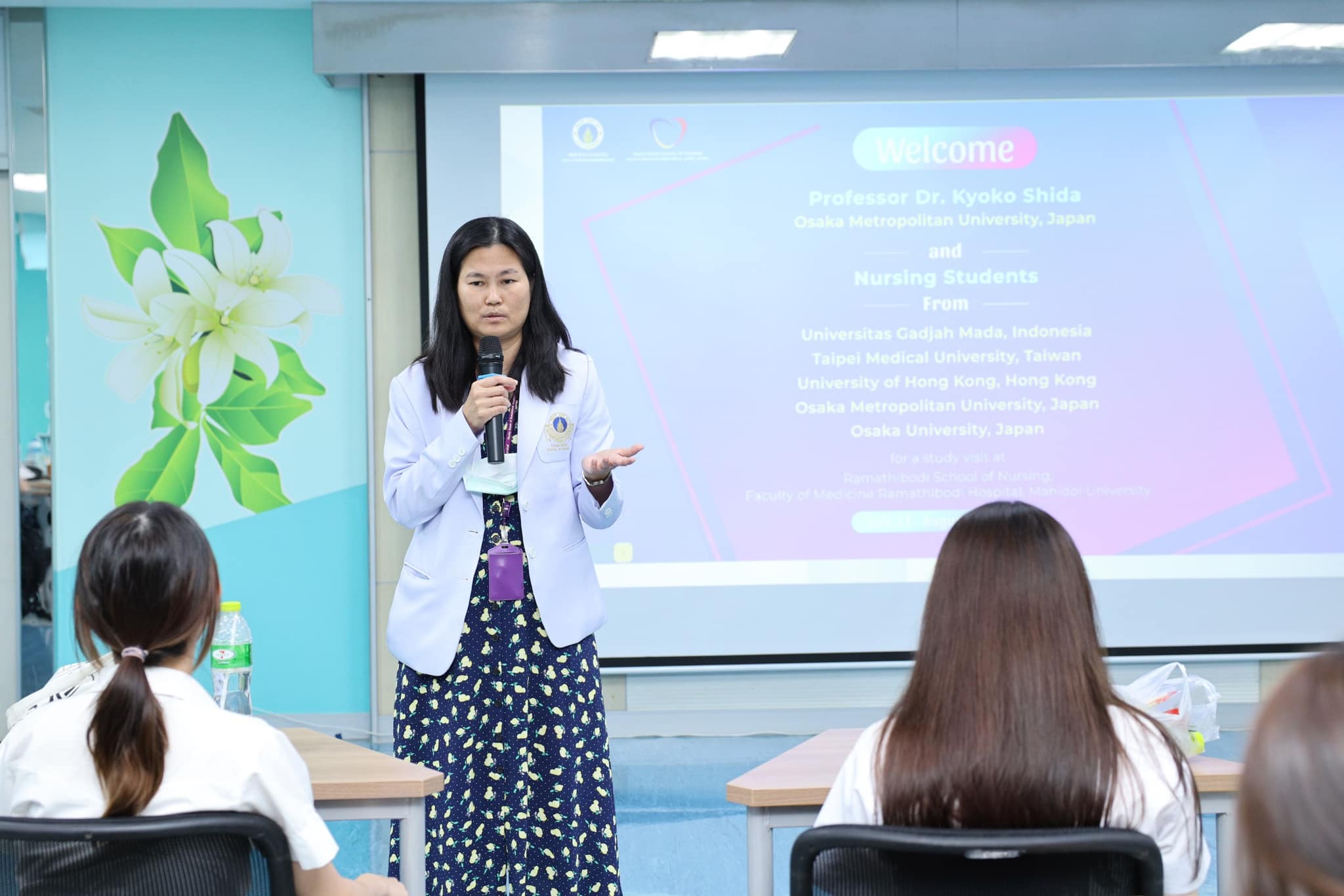 โรงเรียนพยาบาลรามาธิบดี คณะแพทยศาสตร์โรงพยาบาลรามาธิบดี มหาวิทยาลัยมหิดล ให้การต้อนรับ อาจารย์และนักศึกษาพยาบาลแลกเปลี่ยนจากสถาบันการศึกษาเครือข่ายในต่างประเทศ โรงเรียนพยาบาลรามาธิบดี คณะแพทยศาสตร์โรงพยาบาลรามาธิบดี มหาวิทยาลัยมหิดล ให้การต้อนรับ อาจารย์และนักศึกษาพยาบาลแลกเปลี่ยนจากสถาบันการศึกษาเครือข่ายในต่างประเทศ