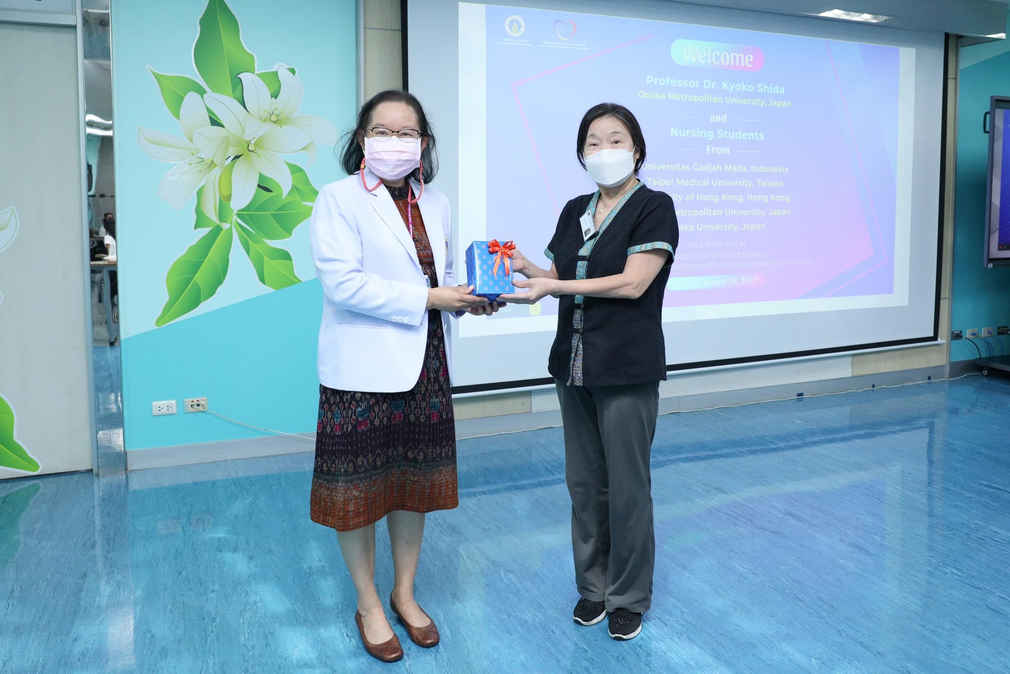 โรงเรียนพยาบาลรามาธิบดี คณะแพทยศาสตร์โรงพยาบาลรามาธิบดี มหาวิทยาลัยมหิดล ให้การต้อนรับ อาจารย์และนักศึกษาพยาบาลแลกเปลี่ยนจากสถาบันการศึกษาเครือข่ายในต่างประเทศ โรงเรียนพยาบาลรามาธิบดี คณะแพทยศาสตร์โรงพยาบาลรามาธิบดี มหาวิทยาลัยมหิดล ให้การต้อนรับ อาจารย์และนักศึกษาพยาบาลแลกเปลี่ยนจากสถาบันการศึกษาเครือข่ายในต่างประเทศ
