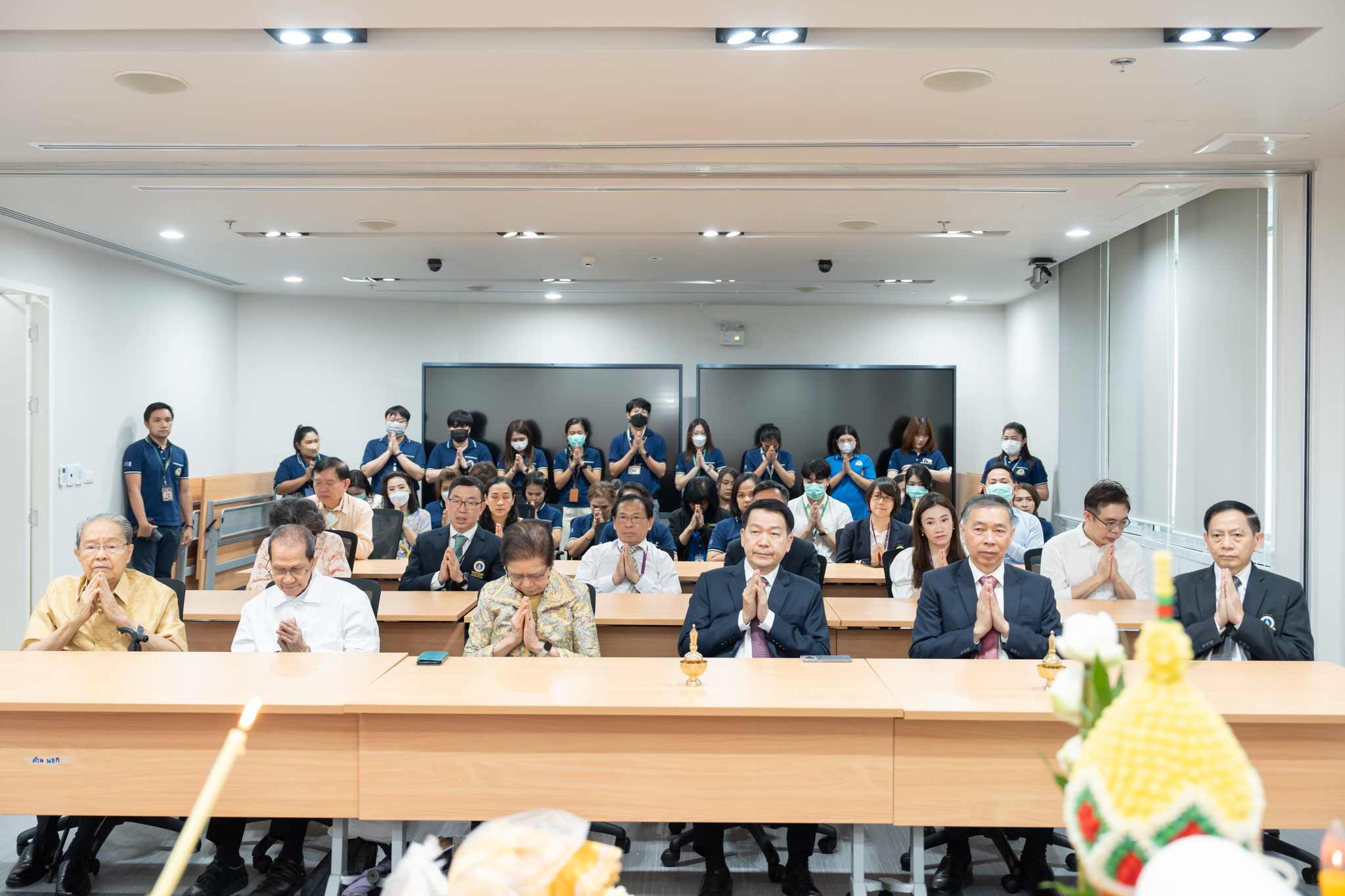 พิธีทำบุญฝ่ายการศึกษา งานแพทยศาสตรศึกษา และงานการศึกษาหลังปริญญา สำนักงานการศึกษา พิธีทำบุญฝ่ายการศึกษา งานแพทยศาสตรศึกษา และงานการศึกษาหลังปริญญา สำนักงานการศึกษา