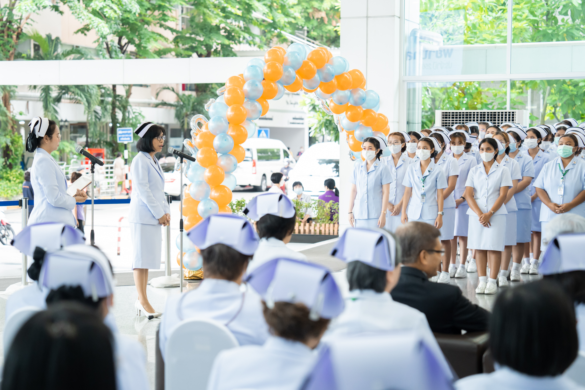 งาน “ส่งมอบพยาบาลใหม่” และ “พิธีบายศรีสู่ขวัญสู่รั้วรามาธิบดี” ประจำปี 2566 งาน “ส่งมอบพยาบาลใหม่” และ “พิธีบายศรีสู่ขวัญสู่รั้วรามาธิบดี” ประจำปี 2566