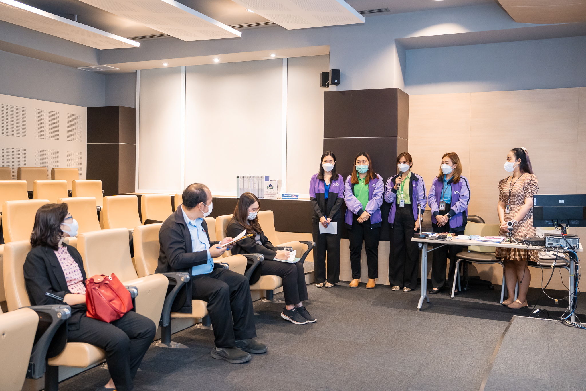 การตรวจประเมินเพื่อต่ออายุการรับรอง (Recertification ISO 9001:2015) ครั้งที่ 3/2566 (External audit: SGS) Standard: ISO 9001:2015 Quality Management System Certification