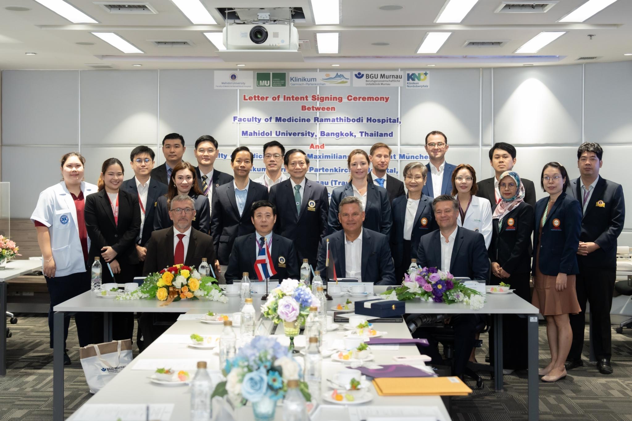 พิธีลงนามความร่วมมือด้านการศึกษาและวิจัยระหว่างคณะแพทยศาสตร์โรงพยาบาลรามาธิบดี มหาวิทยาลัยมหิดล กับ สถาบันทางการแพทย์ชั้นนำ 3 แห่งของเยอรมนี พิธีลงนามความร่วมมือด้านการศึกษาและวิจัยระหว่างคณะแพทยศาสตร์โรงพยาบาลรามาธิบดี มหาวิทยาลัยมหิดล กับ สถาบันทางการแพทย์ชั้นนำ 3 แห่งของเยอรมนี