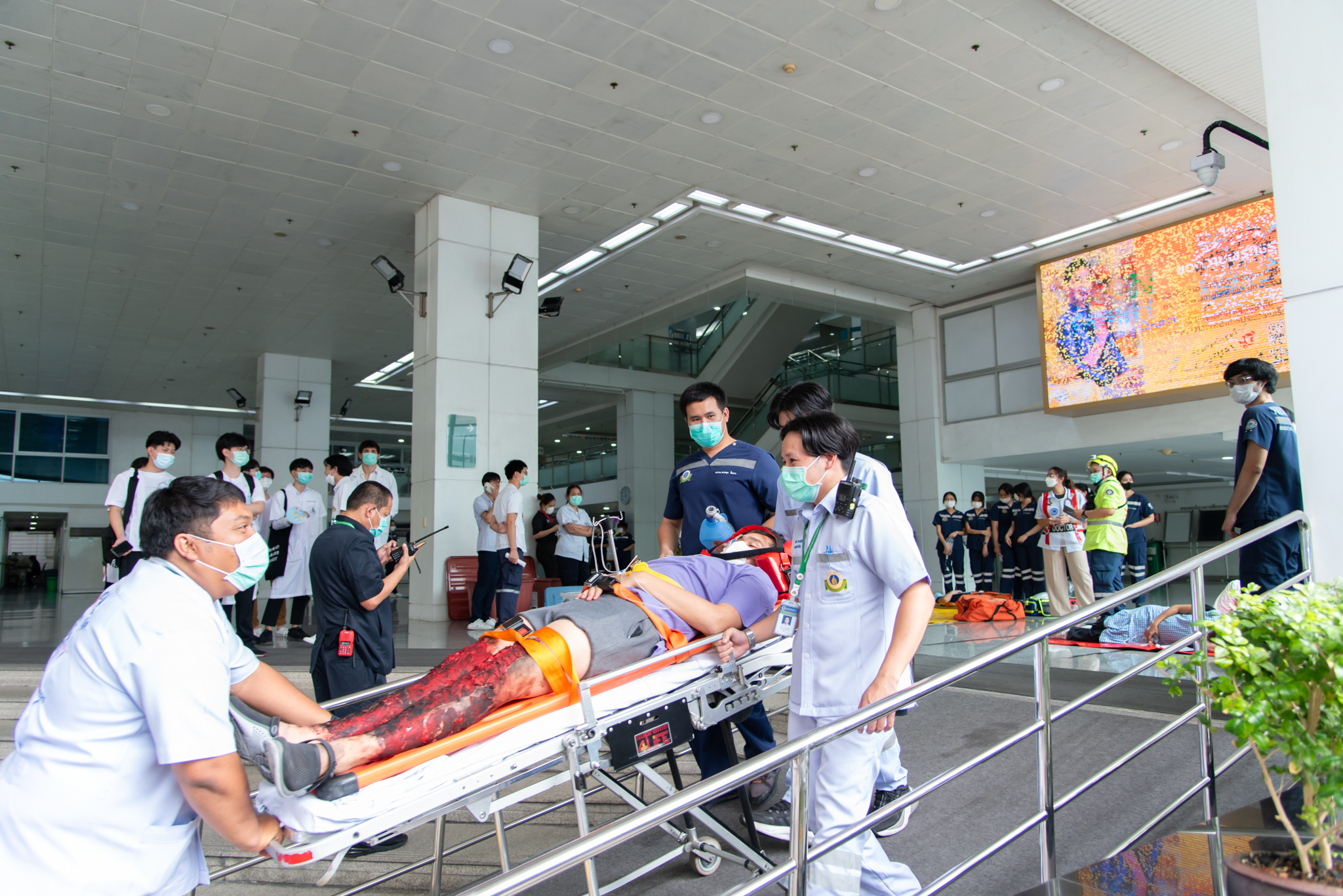 ซ้อมแผนรับภาวะฉุกเฉินหมู่เสมือนจริงจากเหตุการณ์ระเบิด เพลิงไหม้และมีสารเคมีรั่วไหล ประจำปี 2566 ซ้อมแผนรับภาวะฉุกเฉินหมู่เสมือนจริงจากเหตุการณ์ระเบิด เพลิงไหม้และมีสารเคมีรั่วไหล ประจำปี 2566