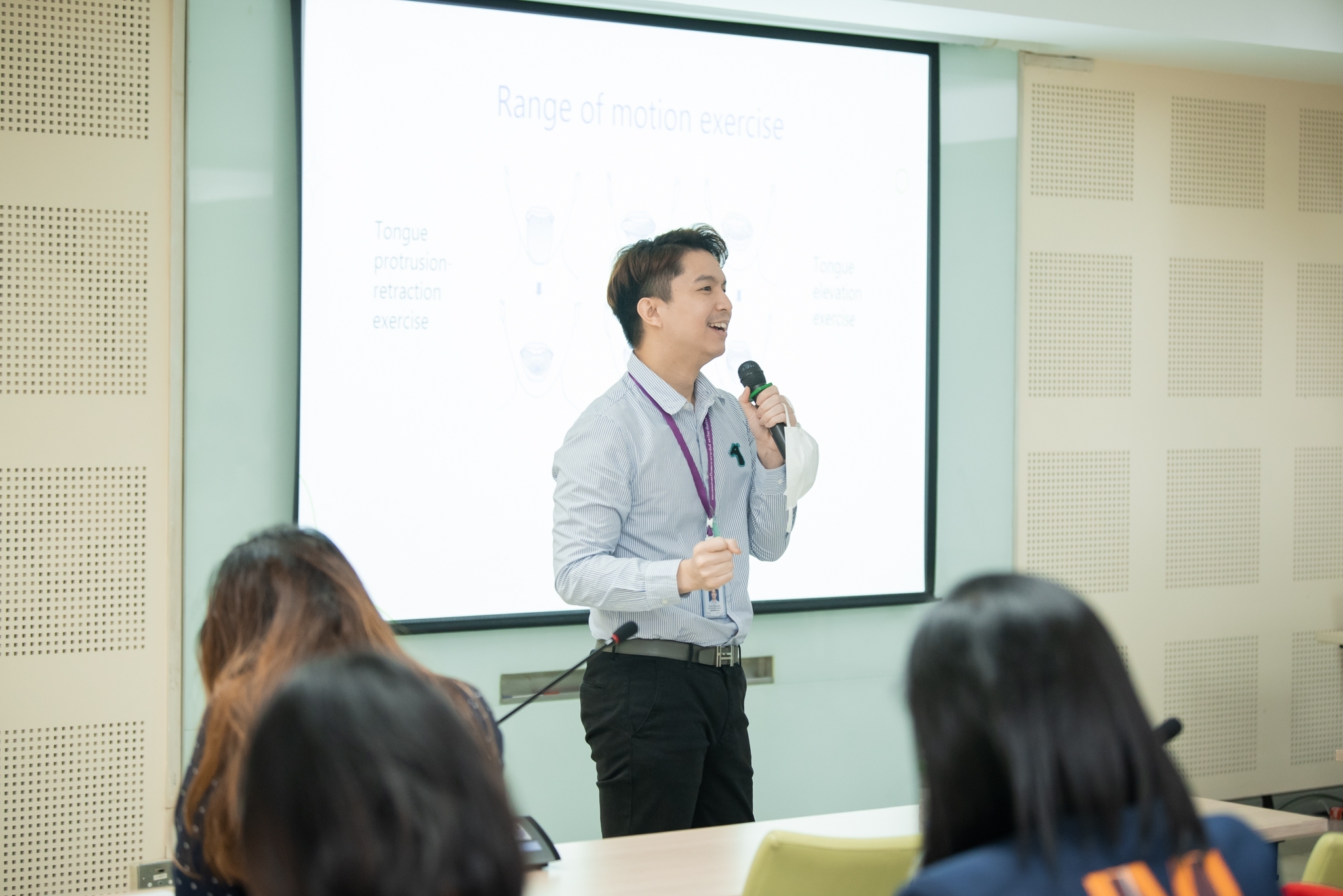 การอบรมเชิงปฏิบัติการด้านการฟื้นฟูการกลืน ประจำปี 2566 เรื่อง DYSPHAGIA EVALUATION AND INTERVENTION IN COMMON CLINICAL PRACTICES การอบรมเชิงปฏิบัติการด้านการฟื้นฟูการกลืน ประจำปี 2566 เรื่อง DYSPHAGIA EVALUATION AND INTERVENTION IN COMMON CLINICAL PRACTICES
