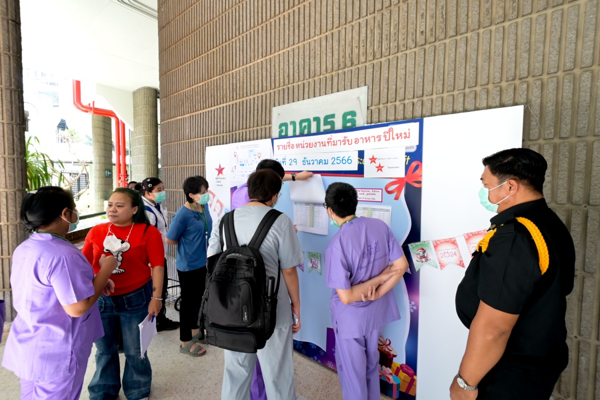 คณะฯ ให้กำลังใจบุคลากรที่ปฏิบัติงานในช่วงวันหยุดเทศกาลปีใหม่ คณะฯ ให้กำลังใจบุคลากรที่ปฏิบัติงานในช่วงวันหยุดเทศกาลปีใหม่