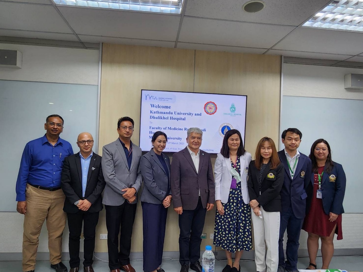 ต้อนรับคณะผู้บริหารจาก Dhulikhel Hospital และ Kathmandu University ประเทศเนปาล ต้อนรับคณะผู้บริหารจาก Dhulikhel Hospital และ Kathmandu University ประเทศเนปาล