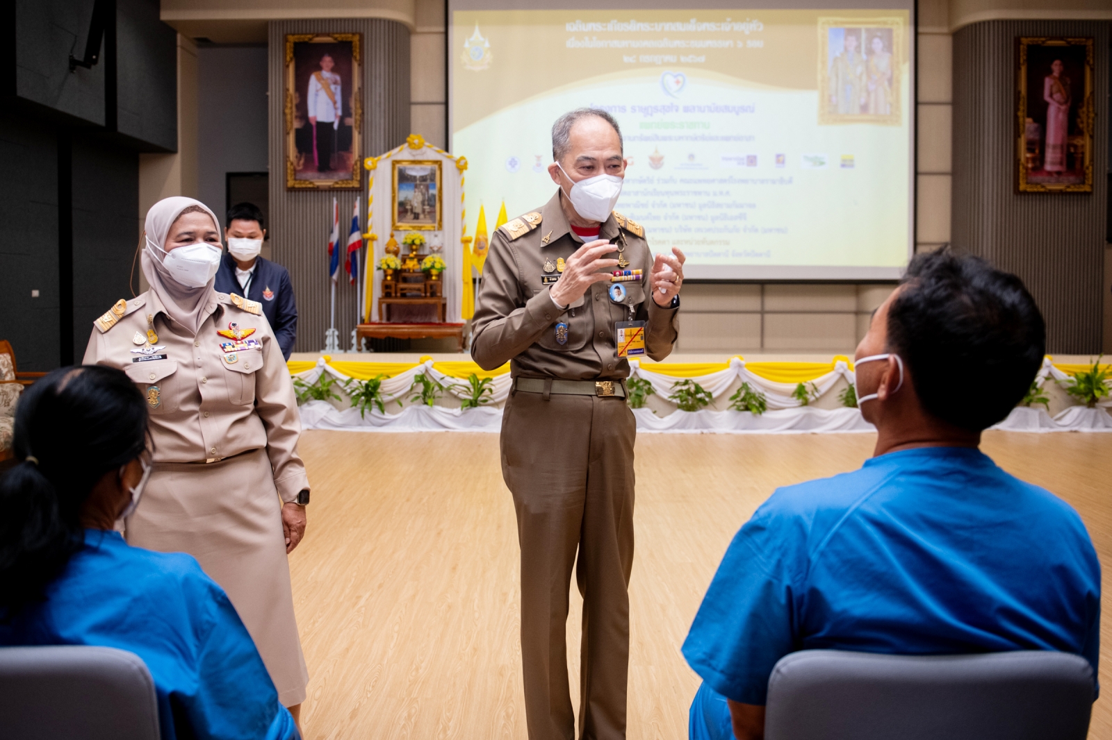 โครงการ “ราษฎรสุขใจ พลานามัยสมบูรณ์ แพทย์พระราชทาน” โดยสํานักงานทรัพย์สินพระมหากษัตริย์ ร่วมกับ คณะแพทยศาสตร์โรงพยาบาลรามาธิบดี มหาวิทยาลัยมหิดล และหน่วยงานภาคี ณ โรงพยาบาลปัตตานี จังหวัดปัตตานี